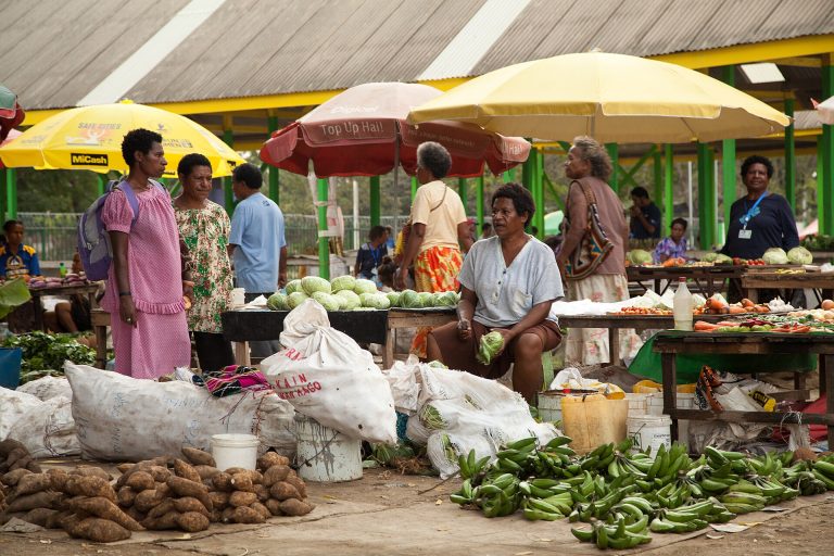 Fresh produce at Gerehu Market, Port Moresby