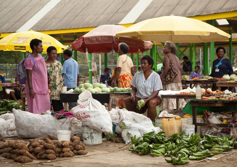 Fresh produce at Gerehu Market, Port Moresby