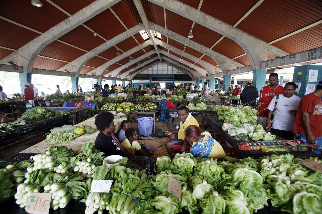 Vegetable market in Port Vila, Vanuatu