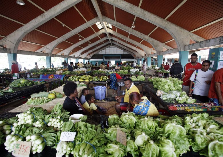 Vegetable market in Port Vila, Vanuatu